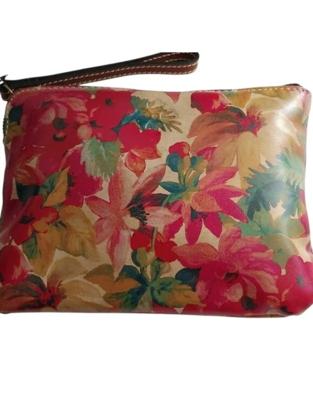 Patricia Nash P349398 Cassini Leather Spring Multi Floral Clutch Wristle…